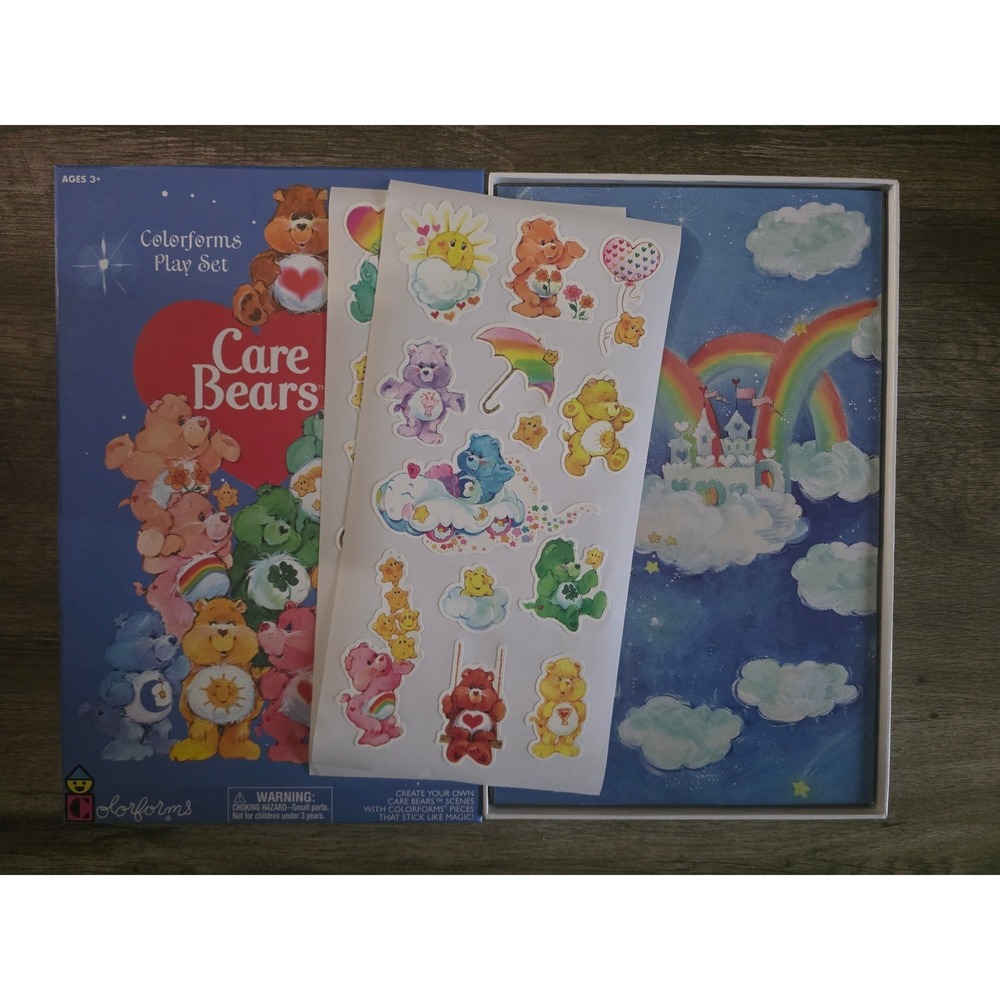 Care Bears Colorforms Play Set Bundle 3 Sets Sharing Caring Unlock the Magic - Picture 2 of 4